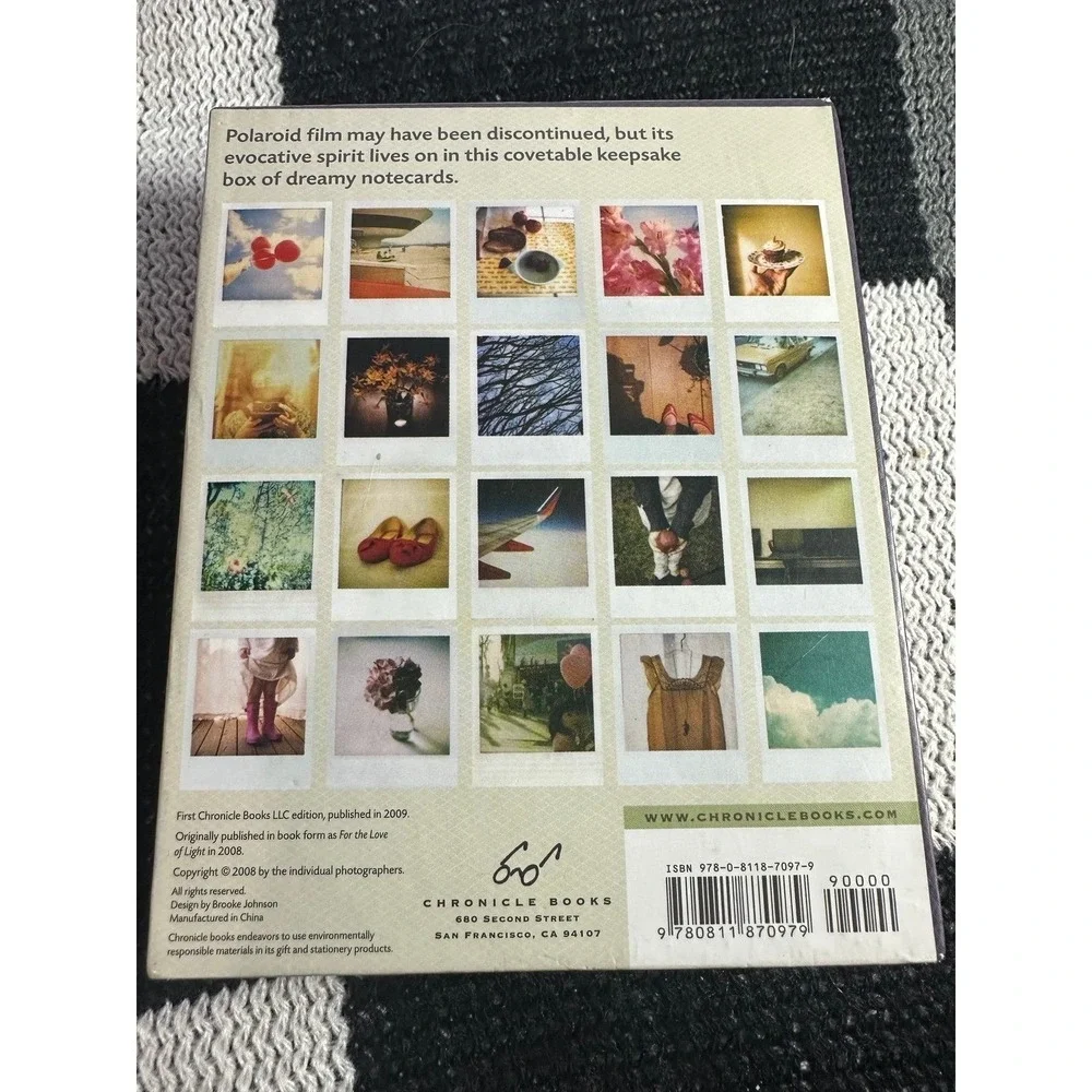 Polaroid, notecards and envelopes